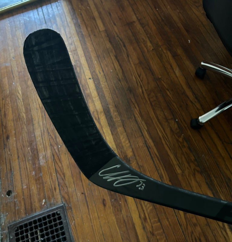 Charlie Mcavoy game used autographed Bauer Agent stick
