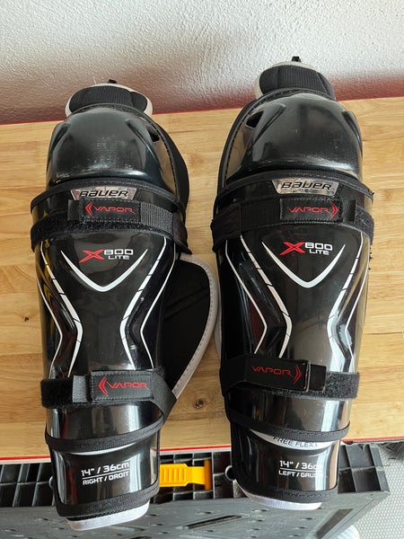 Used Bauer 14" Vapor X800 lite Shin Pads