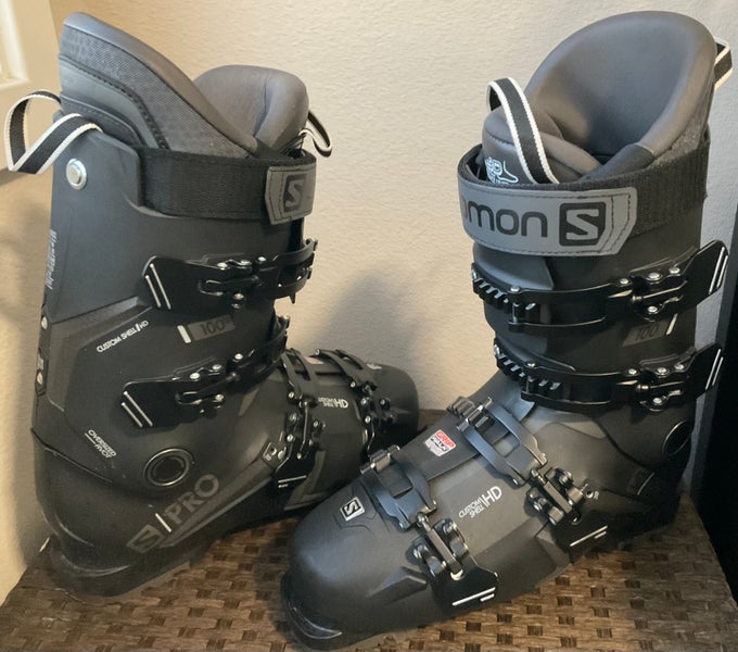 Used Salomon All Mountain S/Pro 100 Ski Boots Medium Flex