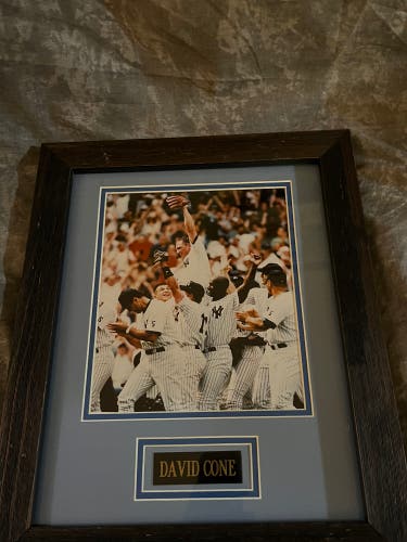 David Cone Perfect Game Photo Framed 11 X 14