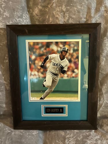 Ken Griffey Junior Matted Framed 11 X 14 with Nameplate