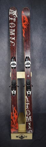 ATOMIC SHEDEVIL TWIN TIP SKIS SIZE 173  CM WITH MARKER BINDINGS