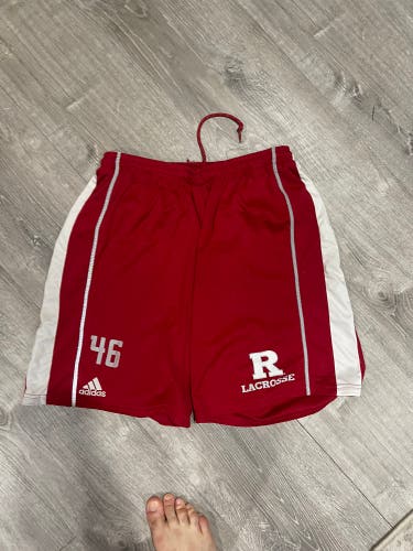 Rutgers Adidas Mens Lacrosse Shorts - L