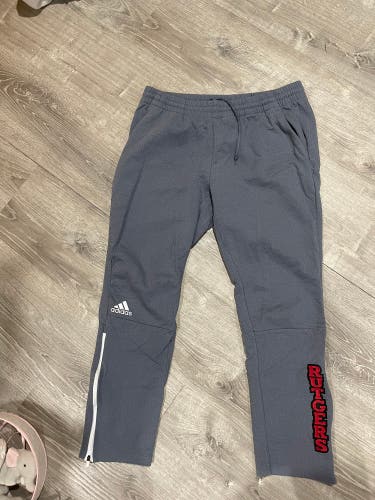 Rutgers Adidas Mens Lacrosse Tracksuit Pants - L