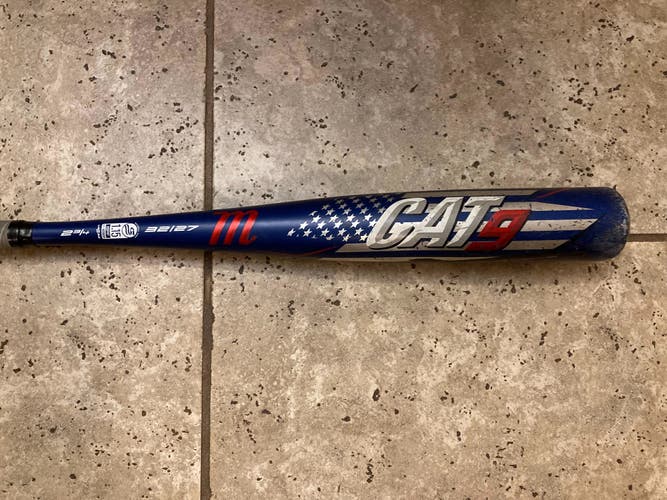 Used USSSA Certified 2021 Marucci CAT9 Pasttime Bat (-5) 27 oz 32" Alloy