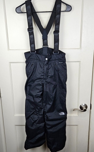 The North Face Dryvent Boys Black Ski Snowboard Snow Pants Suspenders Size: M
