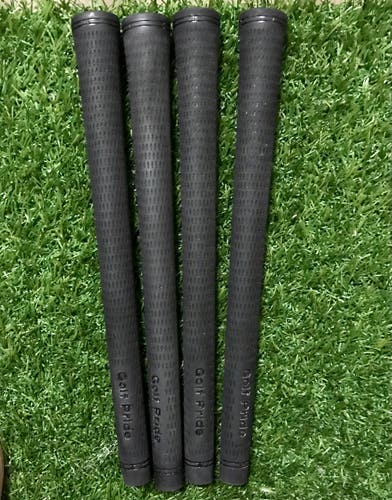 Set of 4 Golf Pride Tour Velvet Blackout Grip M 60 Round Standard Size - Black