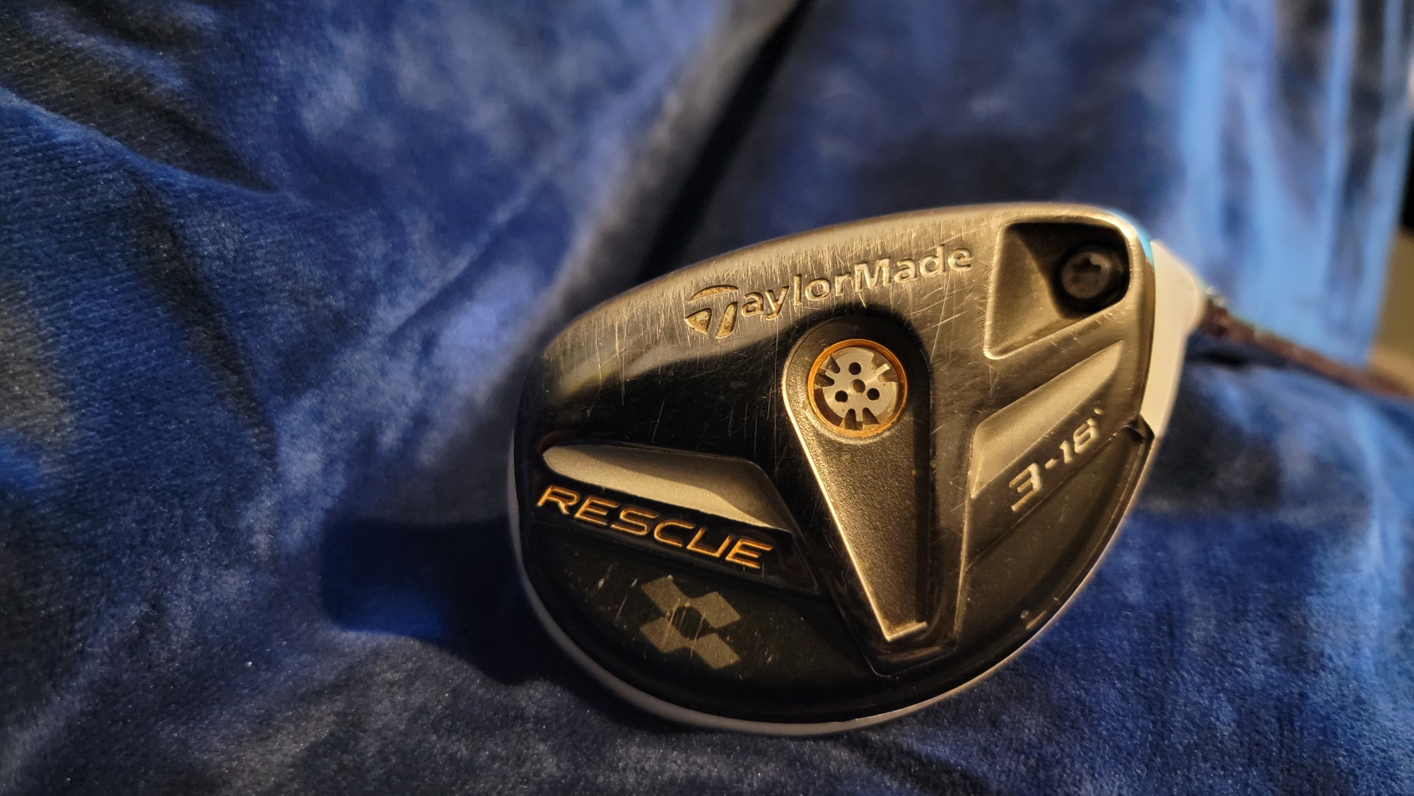 Used Men's TaylorMade Right Handed FCT Rescue Hybrid Stiff Flex 3H