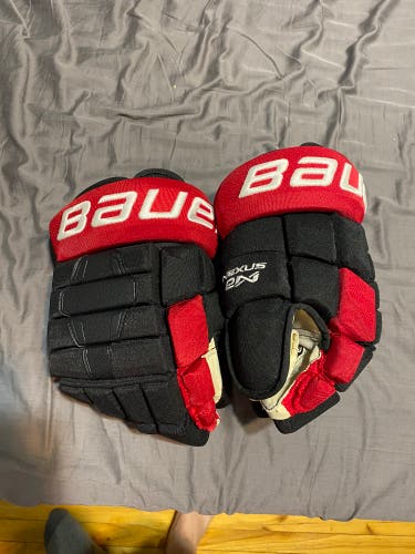 Pro Stock Carolina Hurricanes Third  Bauer Kane Specs short cuff Pro Series Gloves