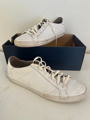 Cole Haan White Leather Margo Lace Up Sneakers