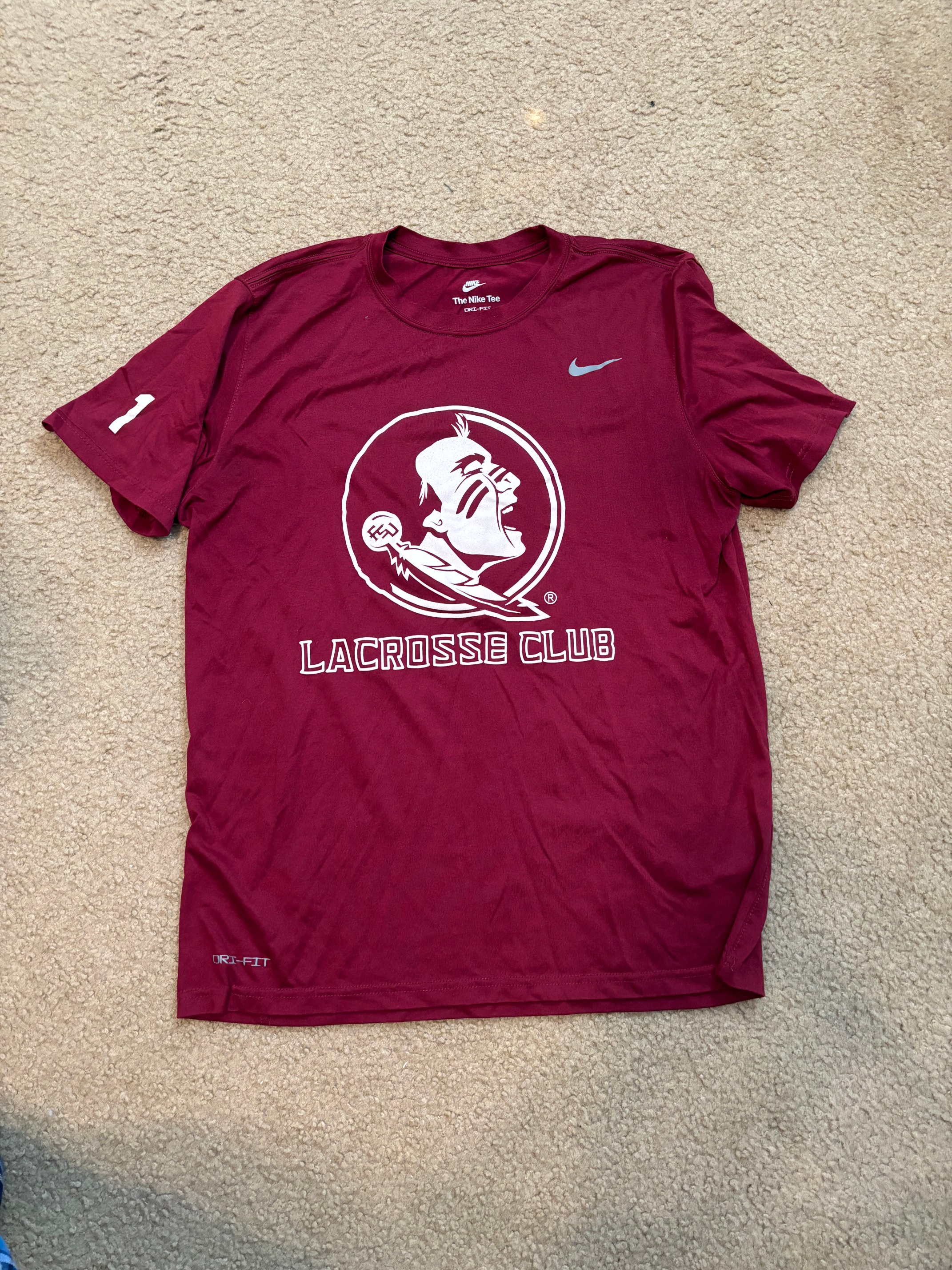 FSU Lacrosse shooter shirt #1 team issued