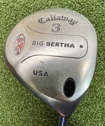 Callaway Big Bertha 3 Wood / Memphis 10 Steel / 42.5" / NEW GRIP / sa6919