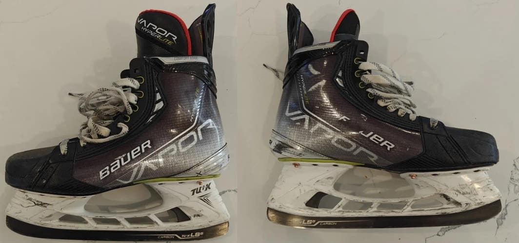 Bauer Hyperlite Skates Size 9.5 Fit 2 Ice Hockey Skate LS5 Carbon steal Tuuk Sr