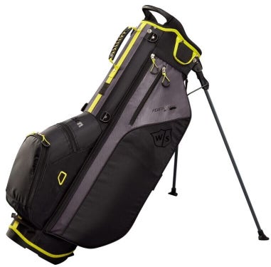 Wilson Staff 2023 Feather Golf Carry Stand Bag Black/Silver/Citron 4-Way #92260