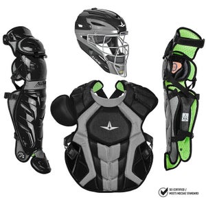 All-Star Adult S7 Axis Series Catcher's Kit Set CKCCPRO1X NOCSAE Black