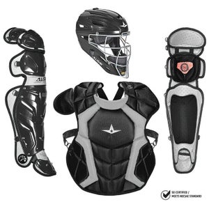 All-Star Adult S7 Series Catcher's Kit Set CKCCPRO1 NOCSAE Black
