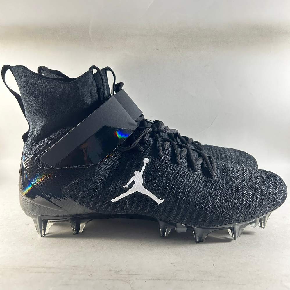 Nike Air Jordan Alpha Menace Elite 2 Football Cleats Black Size 14.5 CV1664-003