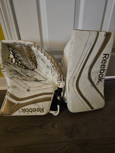Used Reebok Regular XLT28 glove and blocker