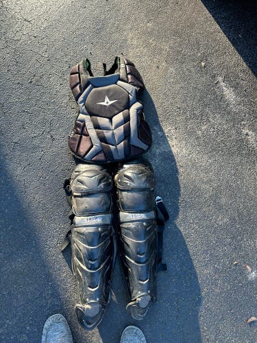 Used Black All Star System 7 Catcher's Set