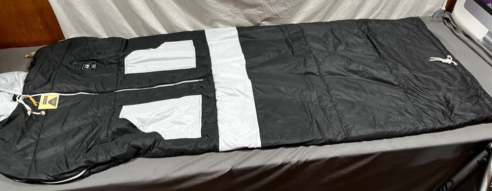 Poler Colorado Avalanche Napsack Convertible Sleeping Bag Jacket Gray/Black NEW