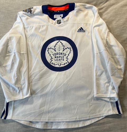 MiC 2018 Toronto Maple Leafs White 58 Stadium Series Adidas Practice Jersey