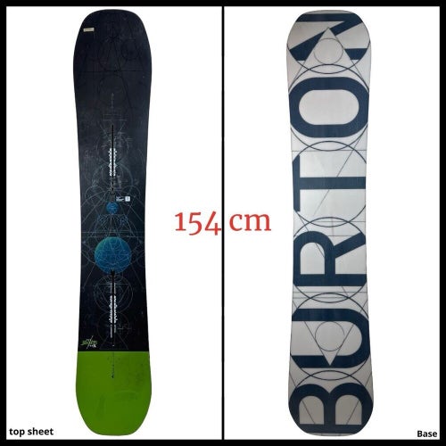 #1511 Burton Custom Flying V Mens Snowboard Size 154 cm