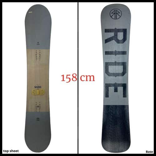 #1513 Ride Manic Mens Snowboard Size 158 cm *READ*