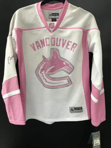 Vancouver Canucks Jersey Pink Reebok New w/tag Size Medium
