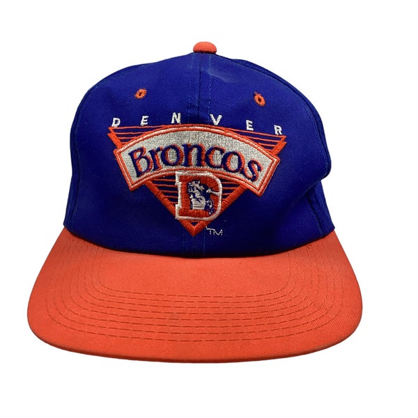 Vintage Denver Broncos Drew Pearson companies NFL snapback hat. Made in the USA. Stitched graphic.