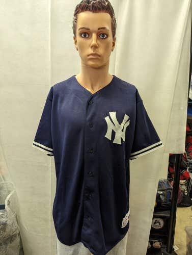 Vintage New York Yankees Derek Jeter Majestic Jersey L MLB
