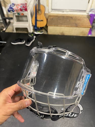 Bauer Hybrid Shield- Visor & Cage- Adult Large