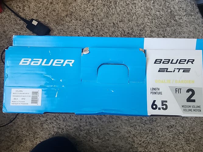 Intermediate Used Bauer Elite Hockey Goalie Skates 6.5