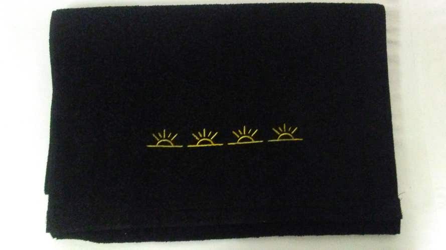 TP Mills Sunrise Towel (Black, 42" x 17", AME) Golf NEW