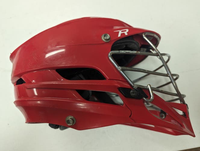 Cascade R Red Lacrosse Helmet with Red Facemask Size S/M Adjustable