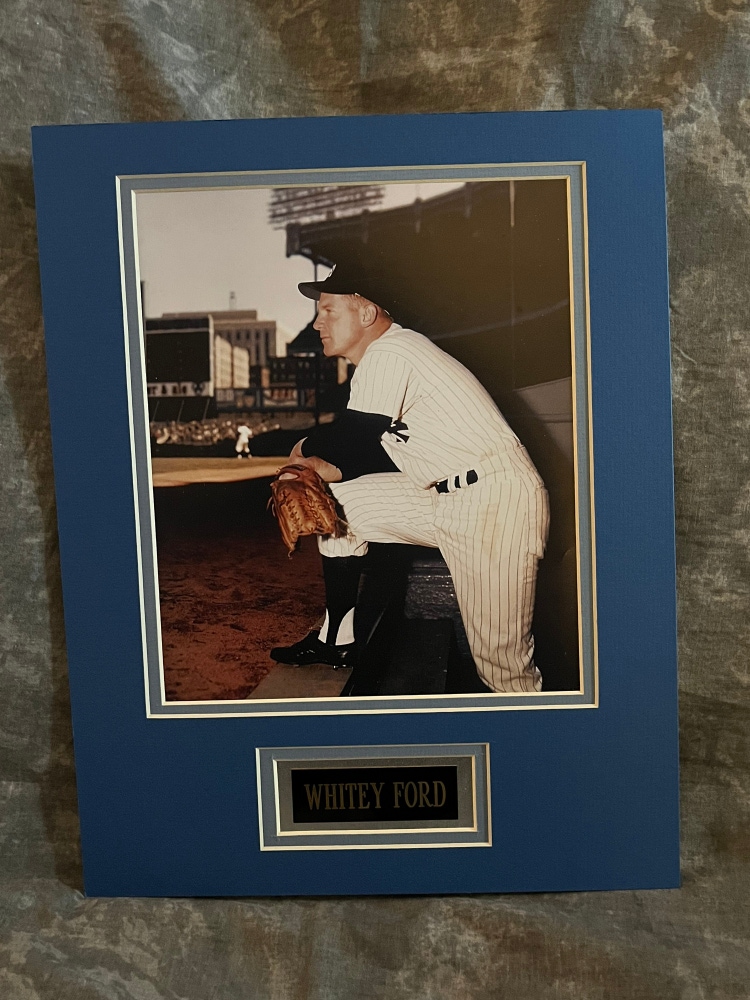 Whitey Ford New York Yankees Matted 11 X 14