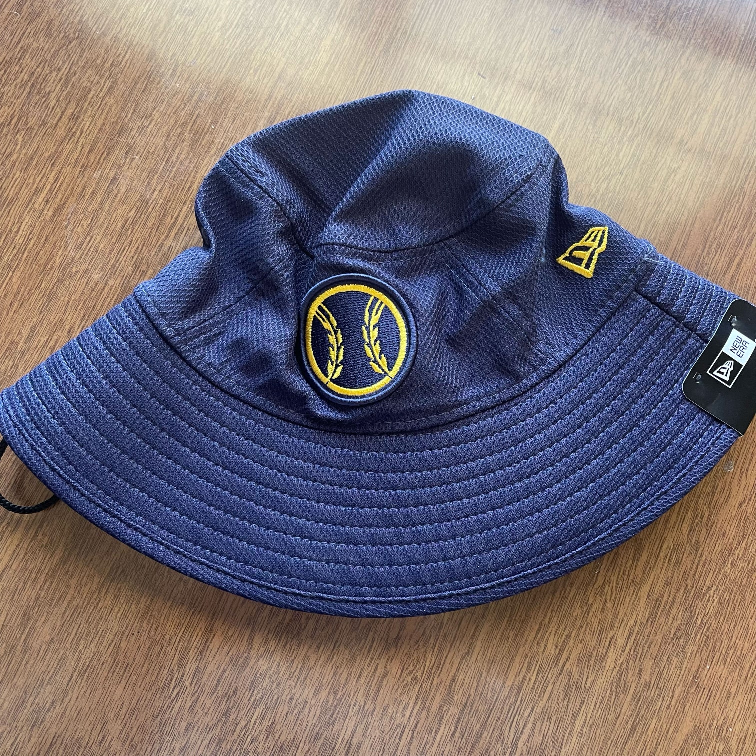 Milwaukee Brewers New Era Official On-Field Bucket Hat Blue Gold OSFA Unisex