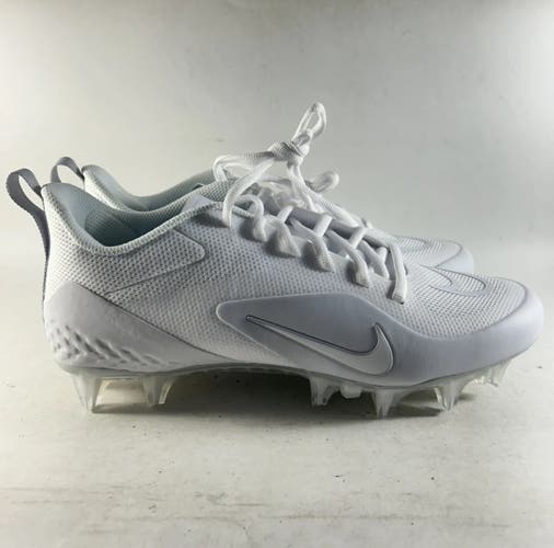Nike Alpha Huarache 8 Pro Mens Lacrosse Cleats White Size 6.5 CW4439-110 NEW