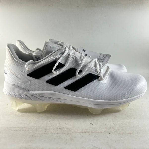 Adidas Adizero Afterburner 8 Mens TPU Baseball Cleats White Size 13 H00990 NEW