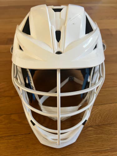 White / White Cascade Lacrosse Helmet