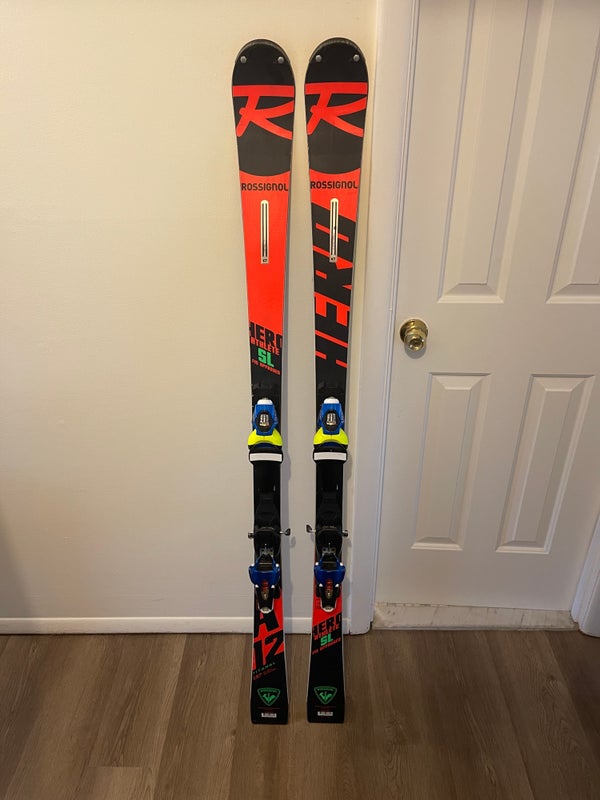 Used Rossignol 142 cm Racing Hero Athlete SL Pro Skis With