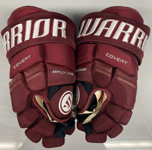 New Warrior Covert Pro S20 11" hockey gloves junior maroon red JR glove ice inch