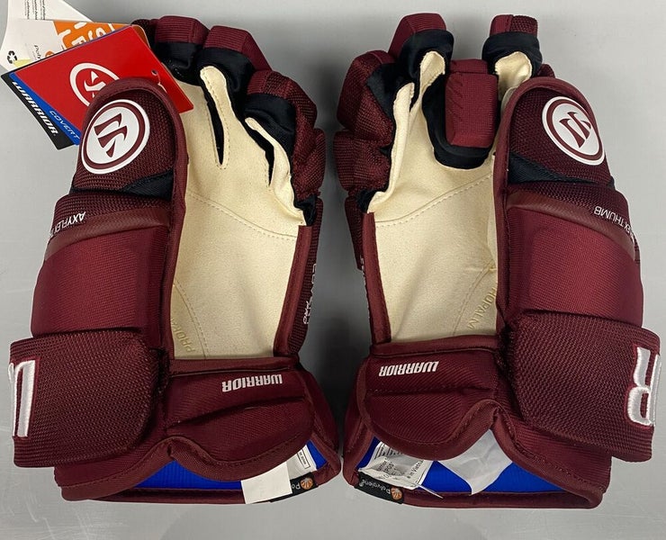 New Warrior Covert Pro S20 11" hockey gloves junior maroon red JR glove ice inch