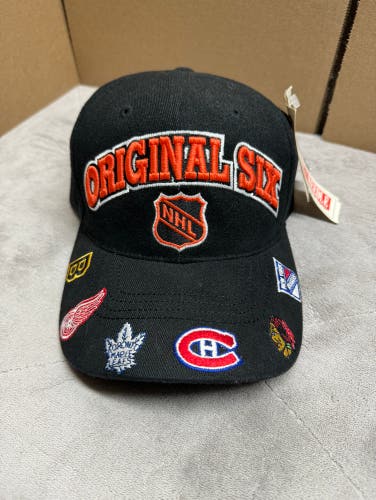 VINTAGE ORIGINAL 6 HOCKEY HAT NEW WITH TAGS