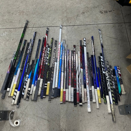 Lot of Broken Hockey Sticks - #G245
