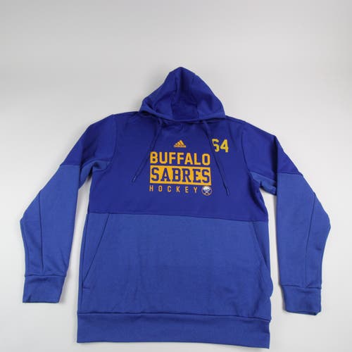 64 Buffalo Sabres Adidas Locker Room Authentic Pro Hoodie Large Team Player Issue