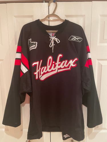 Pro Stock Halifax Mooseheads third/black jersey