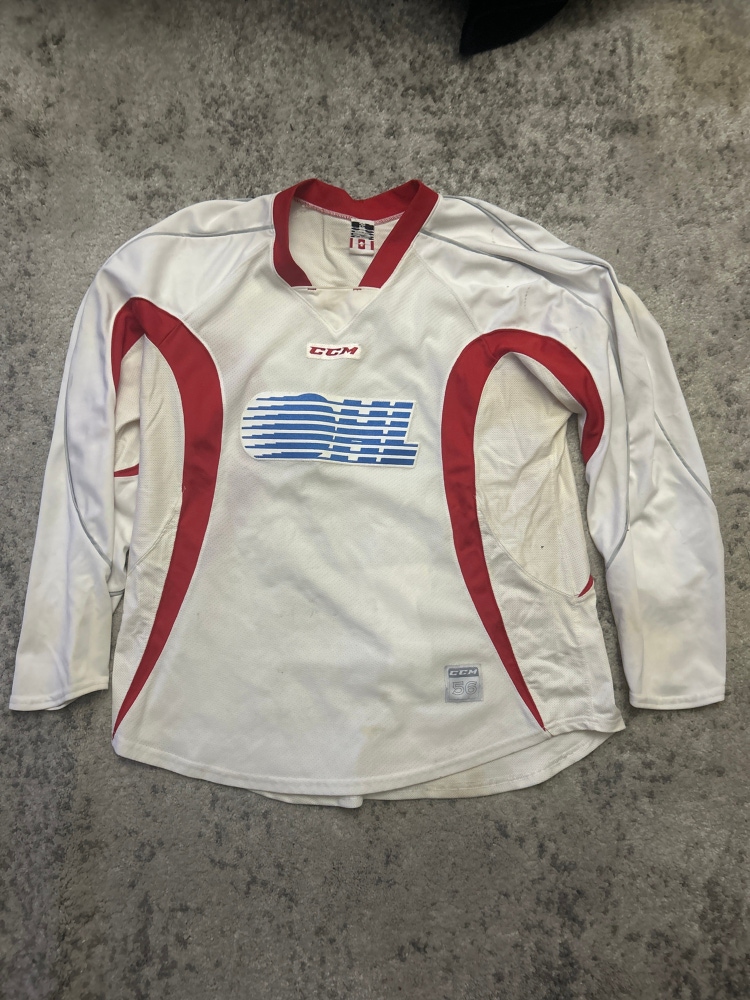 White Used Size 56 CCM Jersey