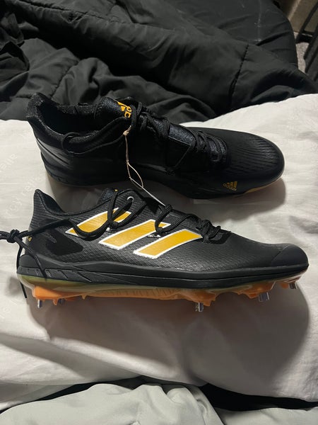 Yellow Adidas Adizero Afterburner 7 Baseball Cleats Size 13