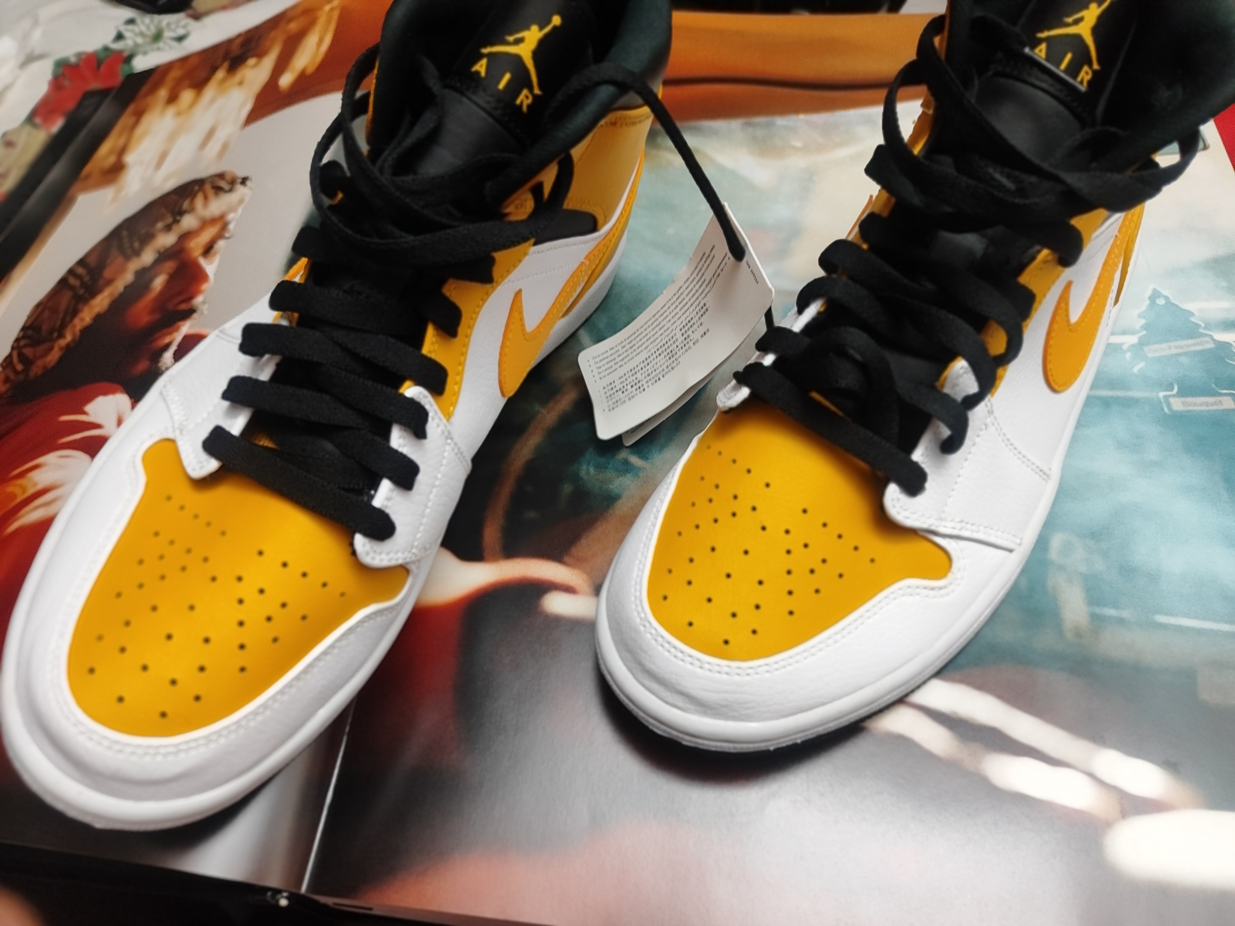 jordan 1 low university gold on feet