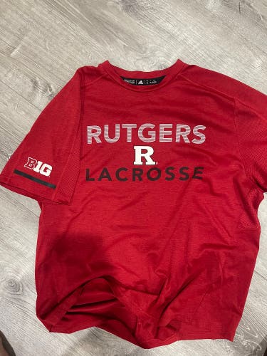 Rutgers Adidas Mens Lacrosse Shirt - XL #46
